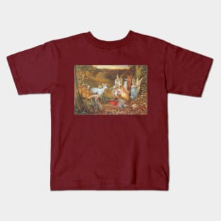Enchanted Forest by John Anster Fitzgerald Kids T-Shirt